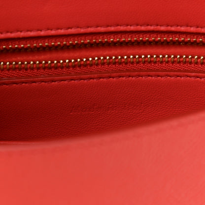 Celine Grained Calfskin Small Trotteur Coquelicot 9 of 10