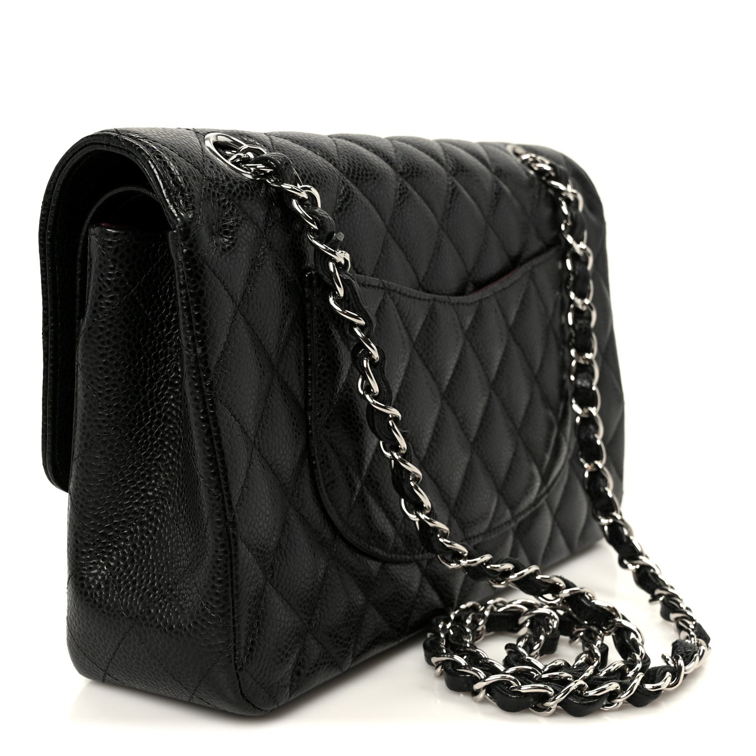 Chanel Caviar Quilted Medium Double Flap Black 3 of 10