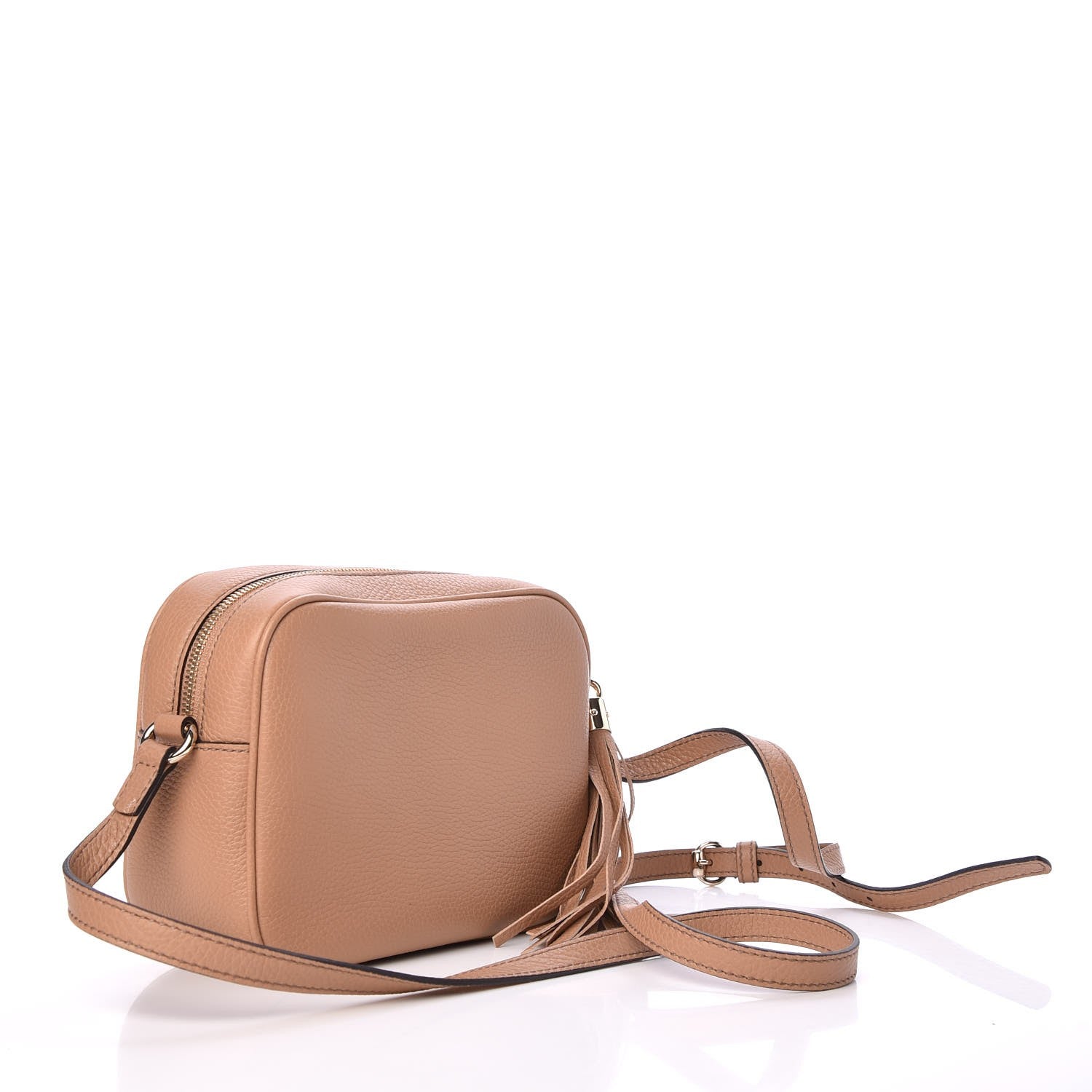 Gucci Pebbled Calfskin Small Soho Disco Bag Camelia 3 of 10