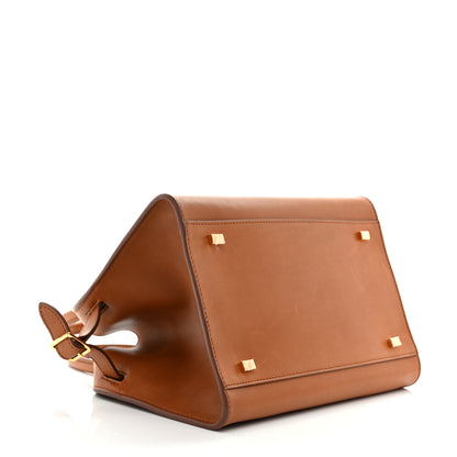 The Row Polished Saddle Calfskin Soft Margaux 10 Bag Cuir 4 of 15