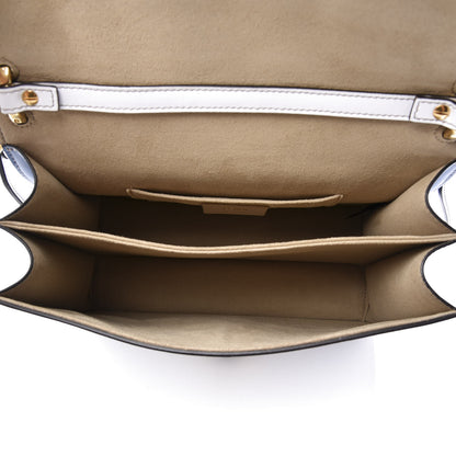 Fendi X FILA Vitello Liberty Mania Bi-Color FF 1974 Embossed Kan I Shoulder Bag White Nebula Multicolor 4 of 15