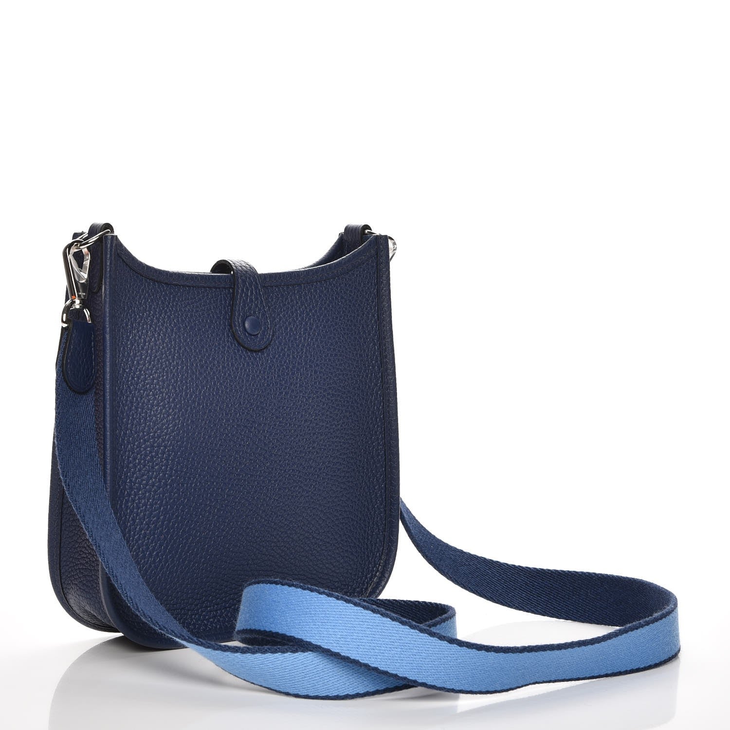 Hermes Taurillon Clemence Amazone Evelyne TPM Bleu Saphir Paradis 3 of 8