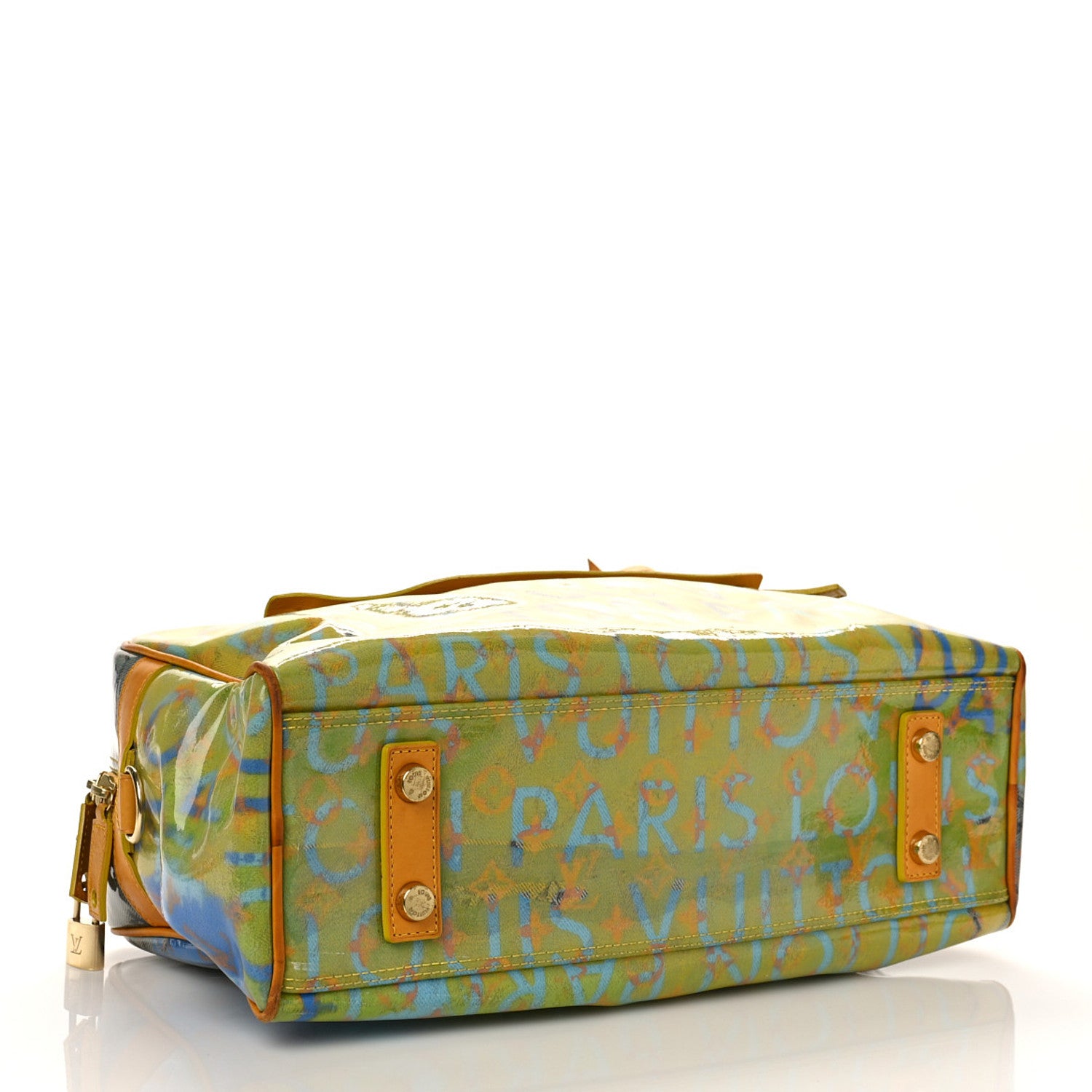 Louis Vuitton Monogram Pulp Defile Weekender PM Yellow 4 of 12