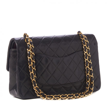 Chanel Lambskin Quilted Medium Double Flap Black 2 of 10