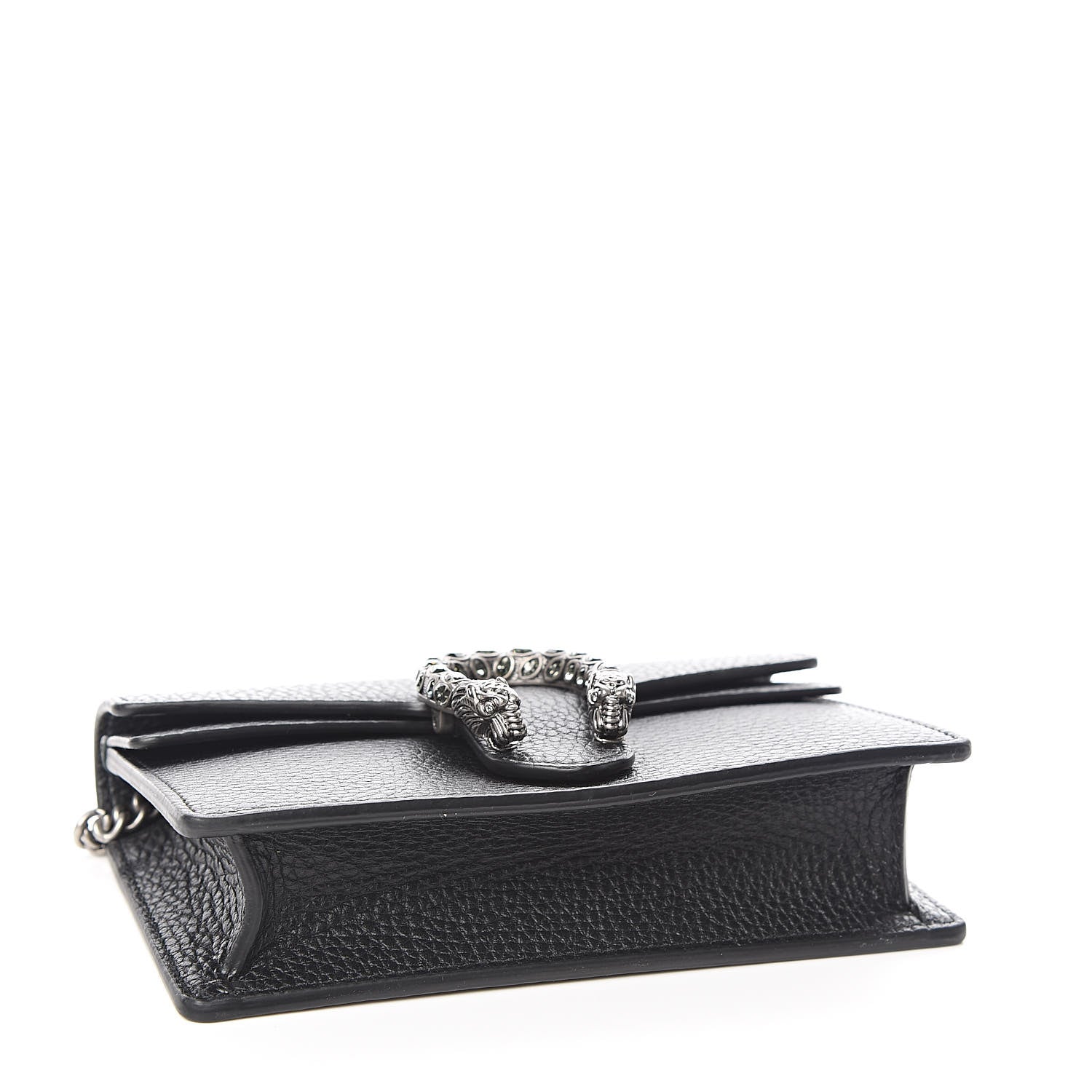 Gucci Calfskin Super Mini Dionysus Shoulder Bag Black 4 of 9