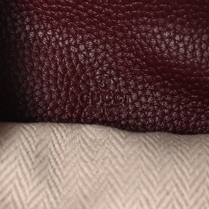 Gucci Pebbled Calfskin Mini B Shoudler Bag Burgundy 7 of 10