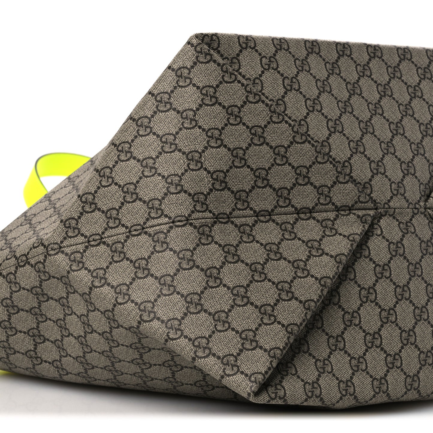 GG Supreme Monogram Totissima Shopping Tote Ebony Beige Yellow