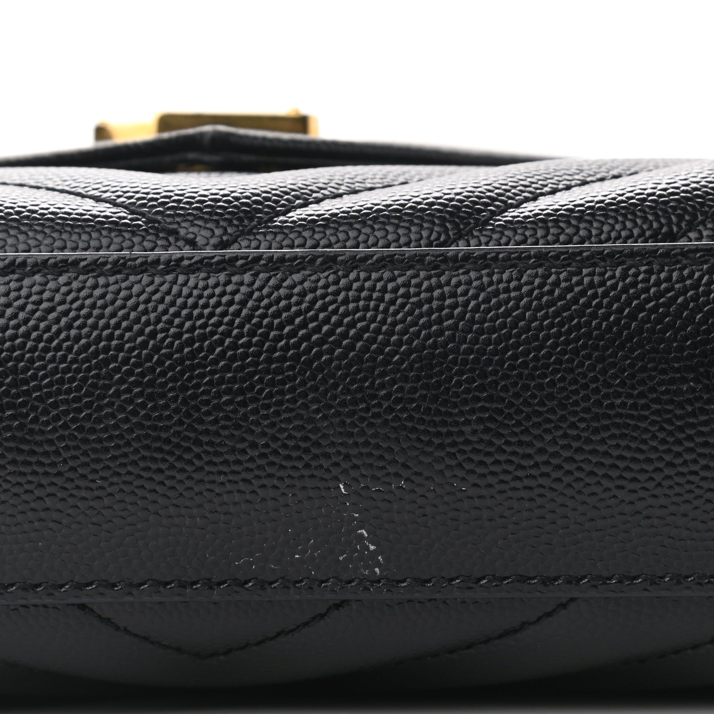 Grain De Poudre Matelasse Chevron Medium Monogram Satchel Black
