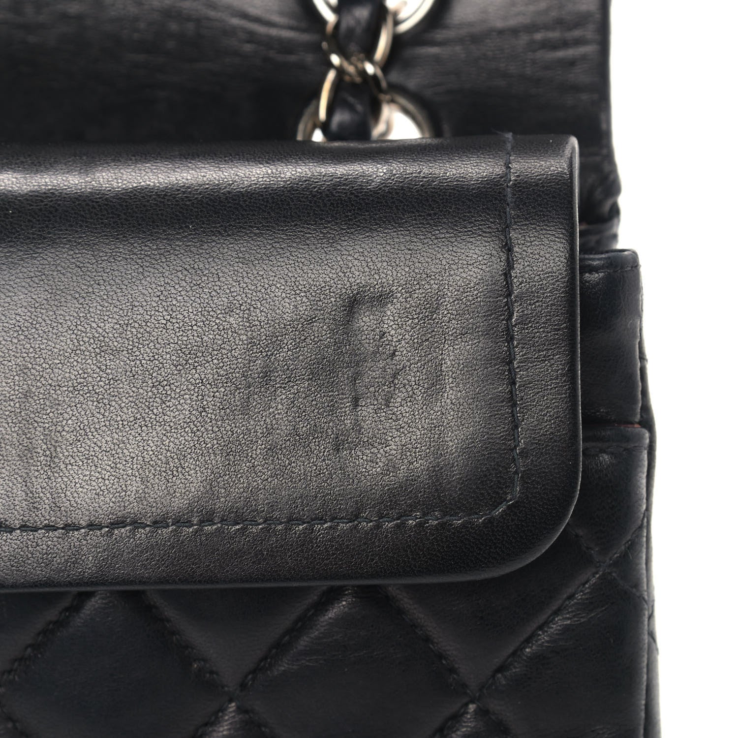 Chanel Lambskin Quilted Small Double Flap Black 12 of 15