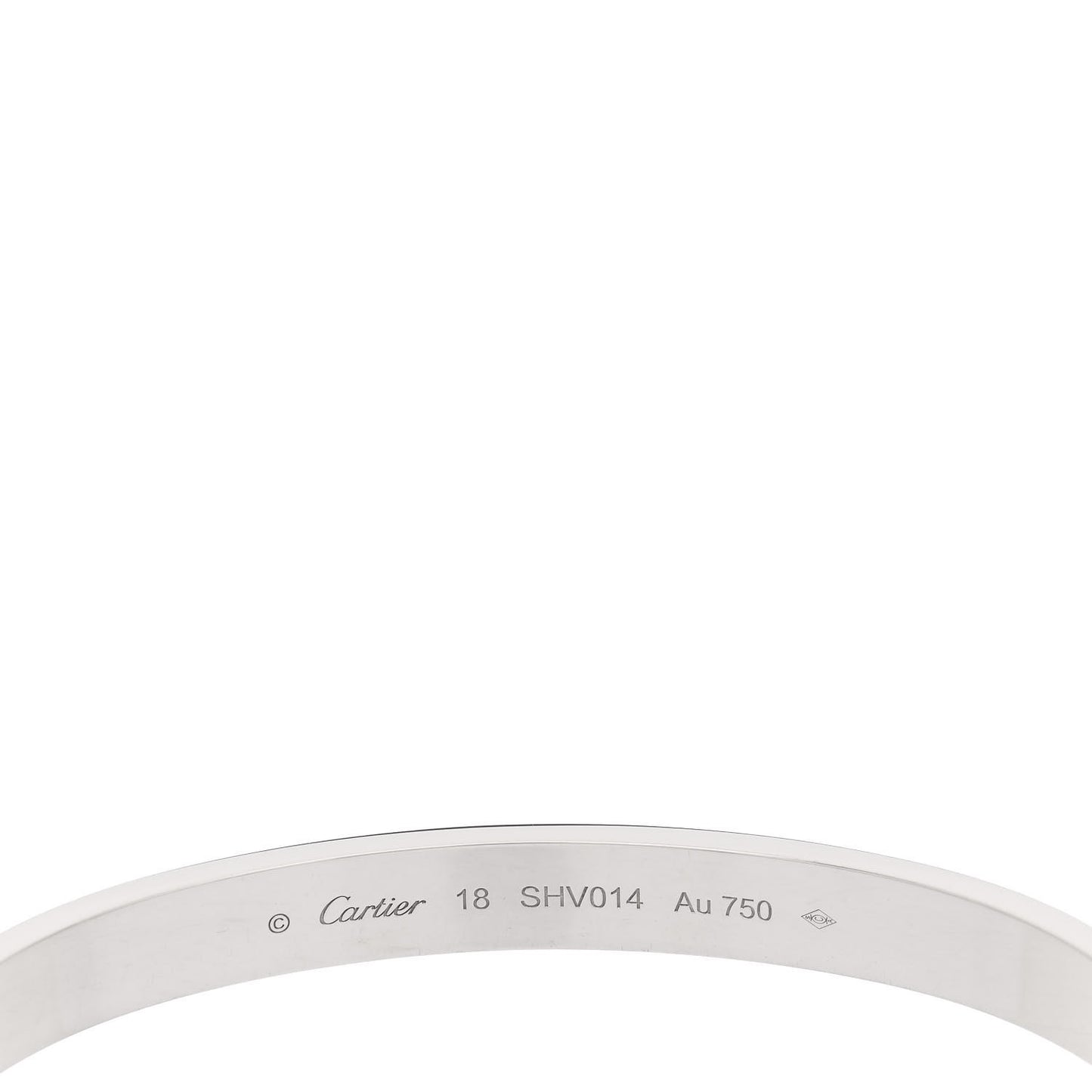 18K White Gold LOVE Bracelet 18