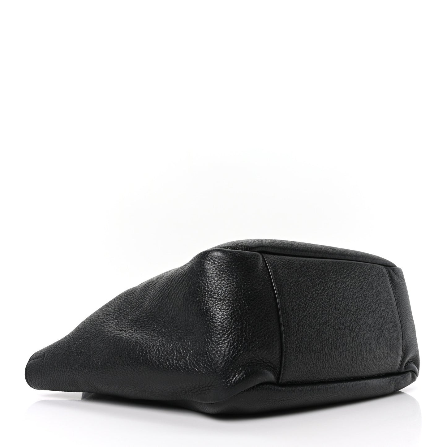 Grained Deerskin Bea Tote Black