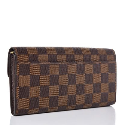Louis Vuitton Damier Ebene Sarah Wallet NM 3 of 7