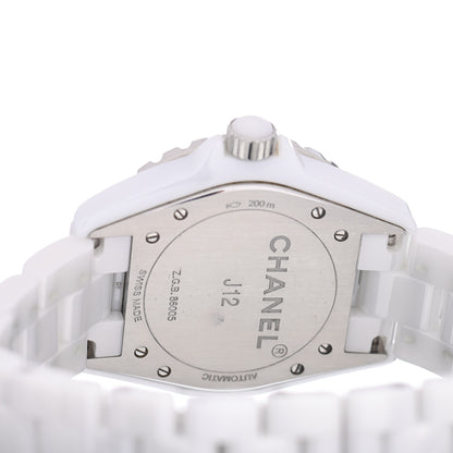 Chanel Stainless Steel Ceramic 38mm J12 Automatic Watch White 4 of 5
