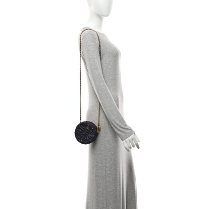 Chanel Tweed Quilted Round Clutch With Chain Multicolor 11 of 11