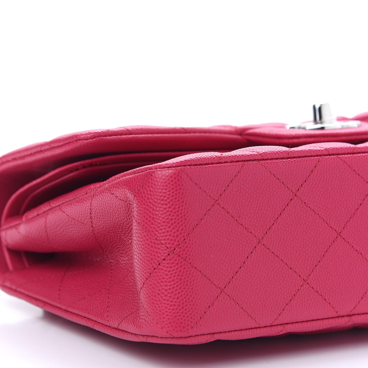 Chanel Caviar Quilted Small Double Flap Dark Pink 8 of 9