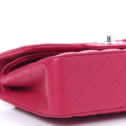 Chanel Caviar Quilted Small Double Flap Dark Pink 8 of 9