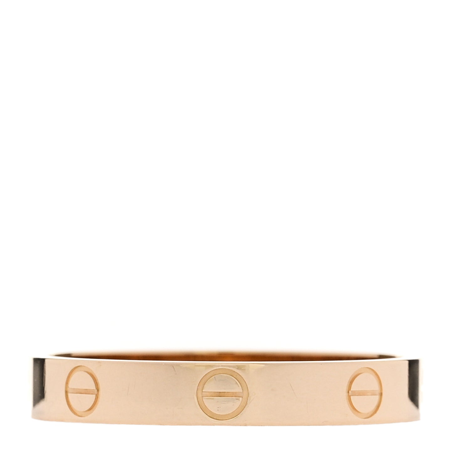 18K Yellow Gold 3.5mm LOVE Wedding Band Ring 64 10.75