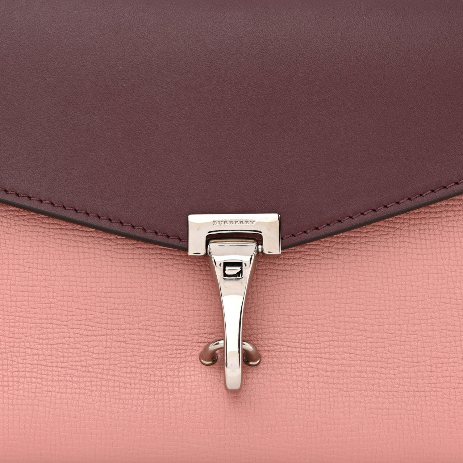 Burberry Derby Calfskin Bi-Color Small Macken Crossbody Bag Dusty Rose 9 of 12