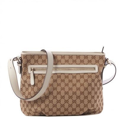 Gucci Monogram Messenger Bag Off White 1 of 9