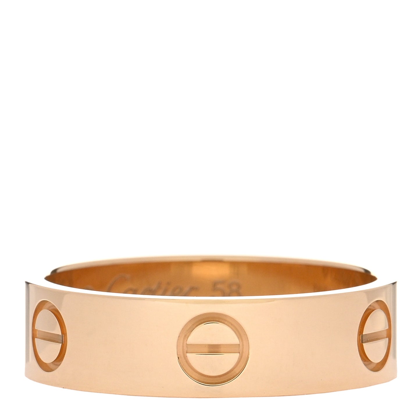 18K Yellow Gold 5.5mm LOVE Ring 58 8.25