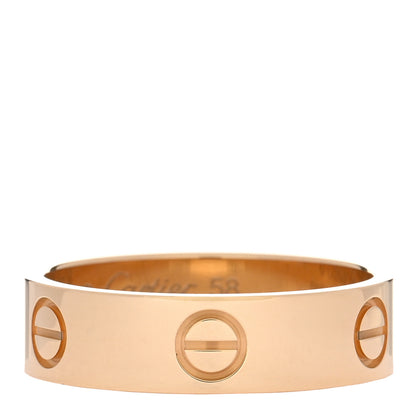 Cartier 18K Yellow Gold 5.5mm LOVE Ring 58 8.25 1 of 5