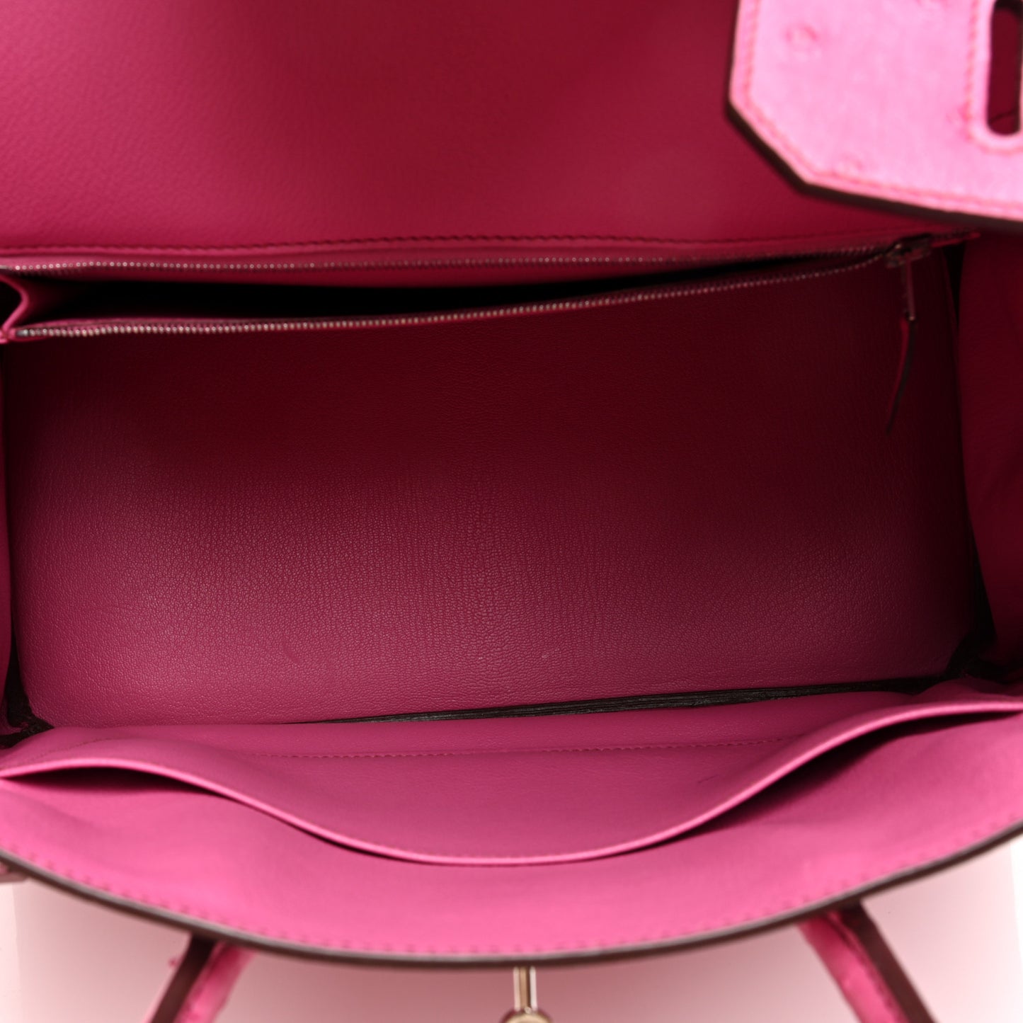 Ostrich Birkin 35 Fuchsia