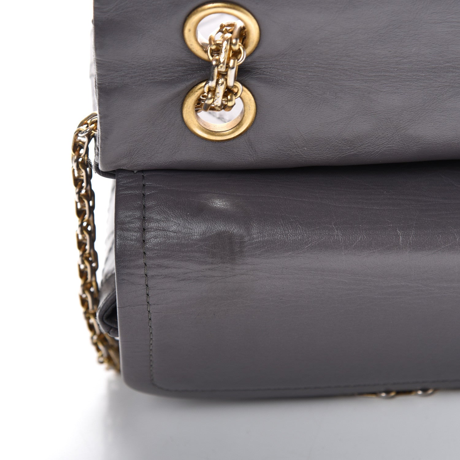 Chanel Aged Calfskin Quilted 2.55 Reissue 226 Flap Grey 9 of 13