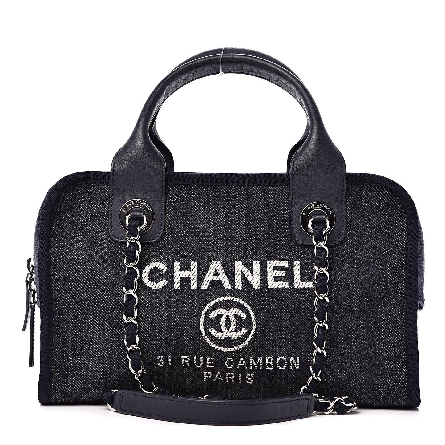 Denim Deauville Bowling Bag Dark Blue