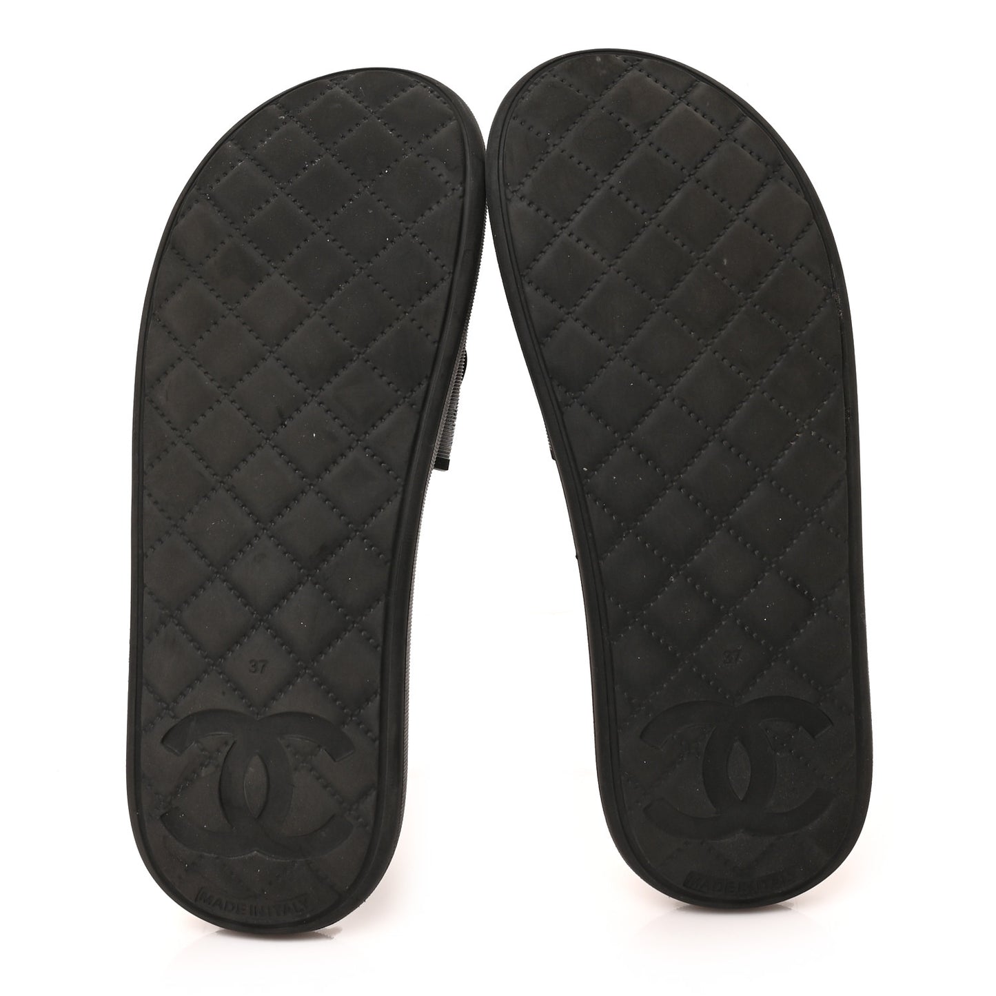 Thermoplastic PVC Camellia Mule Sandals 37 Black