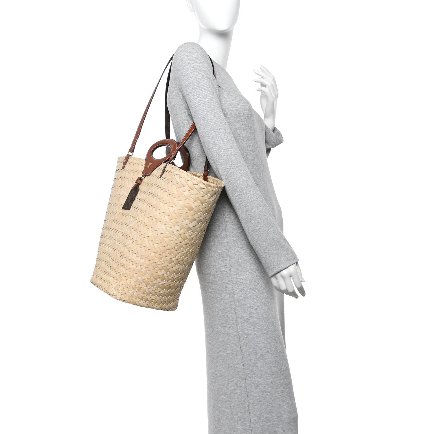 Louis Vuitton Palm Leaves Rivage GM Brown 2 of 10