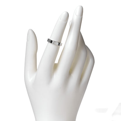 Cartier 18K White Gold 3.5mm LOVE Wedding Band Ring 49 5 2 of 5