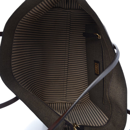 Fendi Zucca Spalmati Small Roll Tote Tobacco Moro 5 of 10