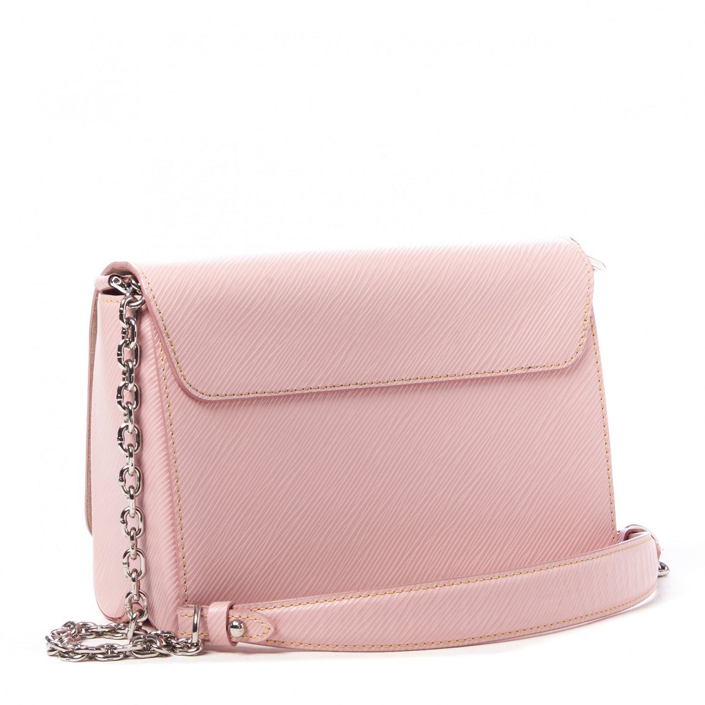 Epi Twist Shoulder Bag MM Rose Ballerine