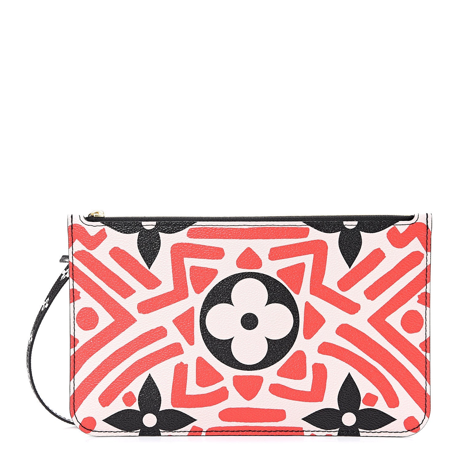 Louis Vuitton Monogram Giant Crafty Neverfull MM GM Pochette Creme Rouge Black 1 of 6