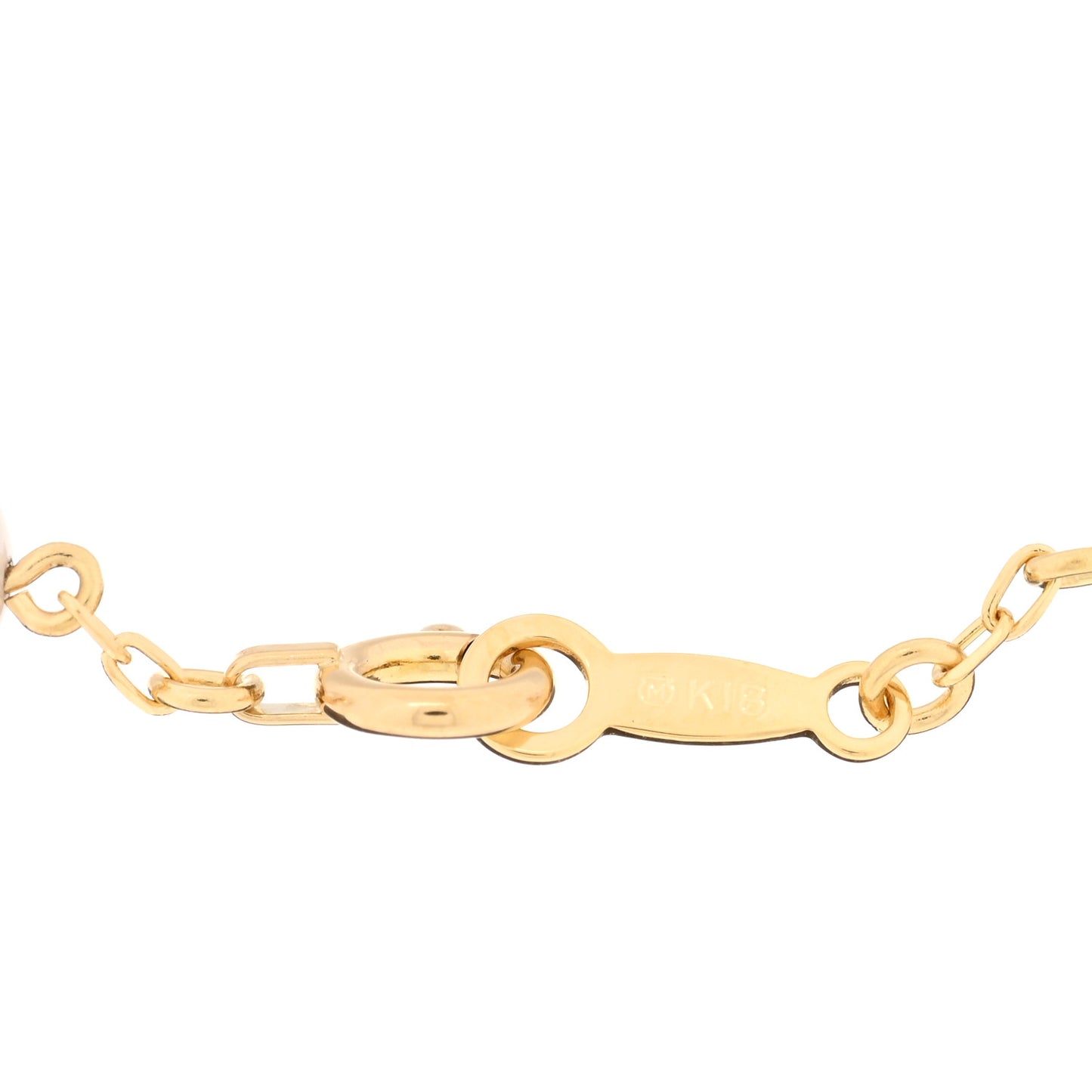18K Yellow Gold Akoya Pearl 6mm Station Bracelet