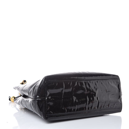 Chanel Patent CC Shoulder Bag Black 4 of 18