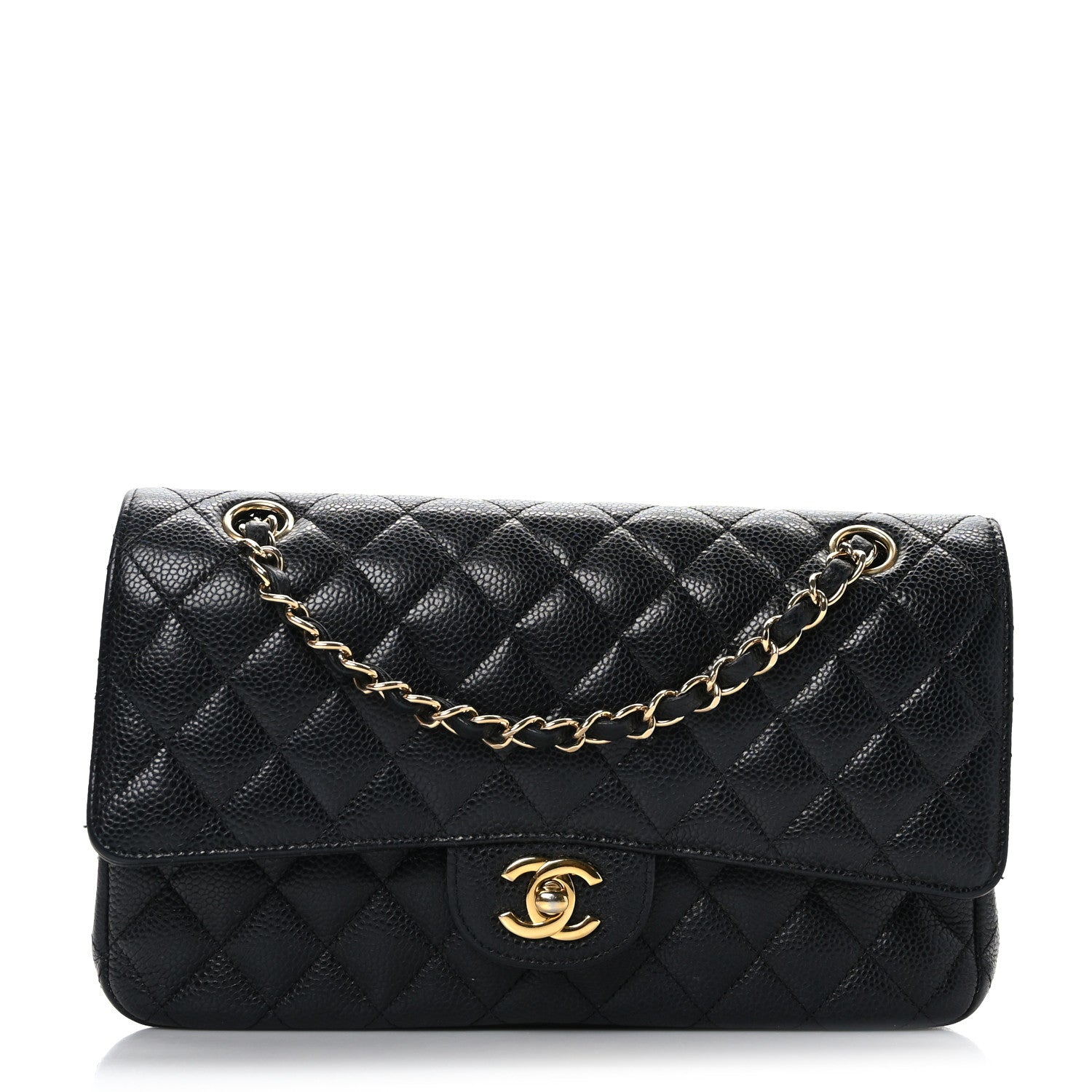 Chanel Caviar Quilted Medium Double Flap Black 1 of 9