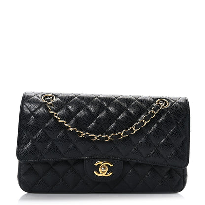 Chanel Caviar Quilted Medium Double Flap Black 1 of 9