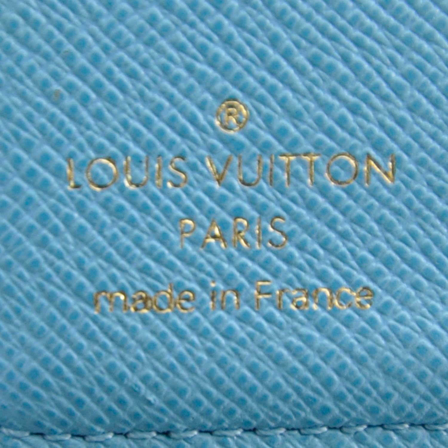 Louis Vuitton Monogram Groom Compact Zip Wallet Blue 6 of 7