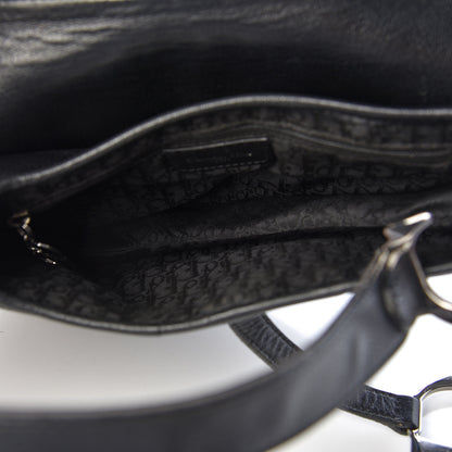 Christian Dior Calfskin Saddle Bag Black 5 of 10
