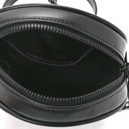 Saint Laurent Calfskin Matelasse Chevron Round Vinyle Camera Bag Black 5 of 12