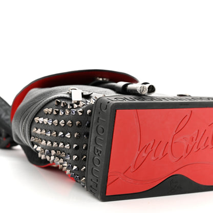 Christian Louboutin Calfskin Spiked Mini Explorafunk Keyring Bag Black 9 of 11