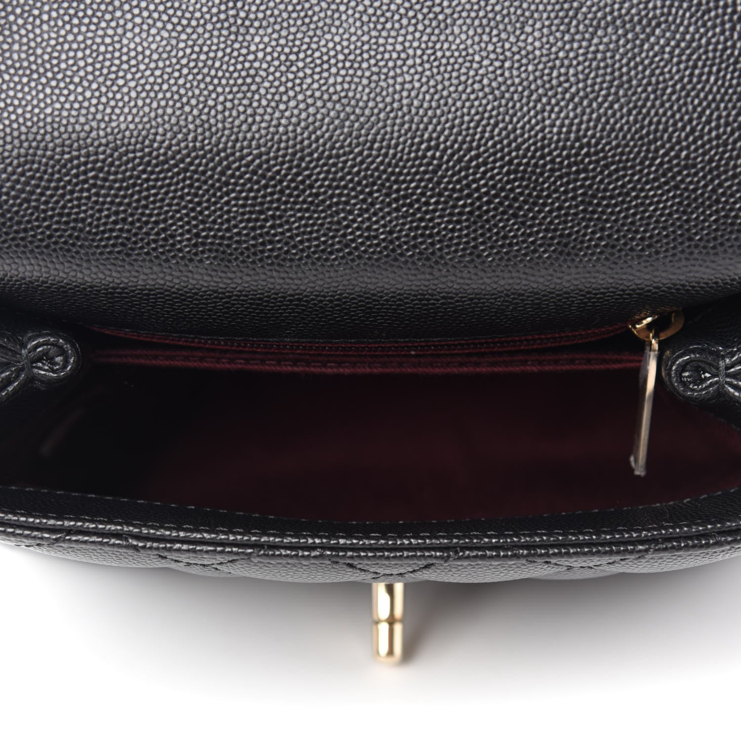 Chanel Caviar Quilted Extra Mini Coco Handle Flap Black 5 of 10
