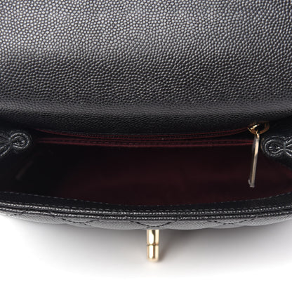 Chanel Caviar Quilted Extra Mini Coco Handle Flap Black 5 of 10