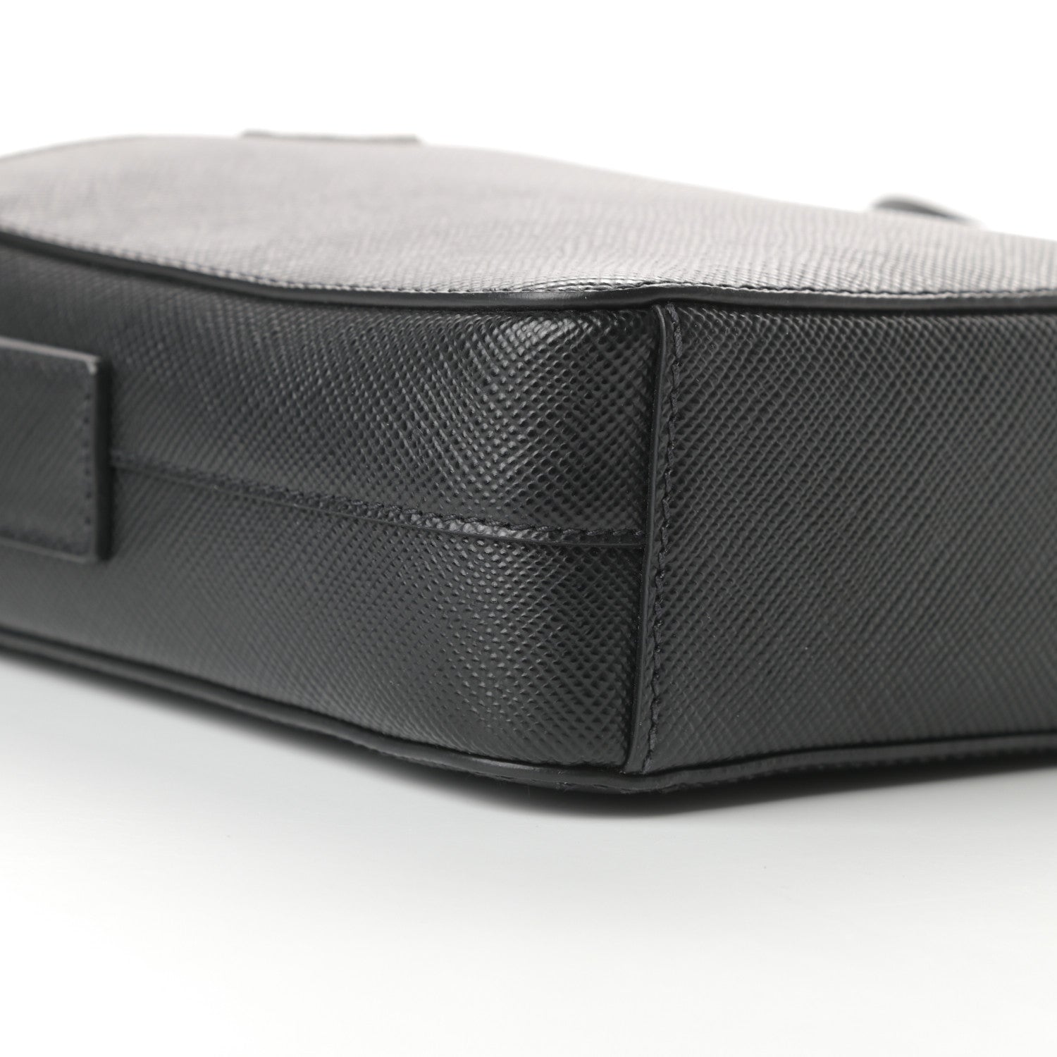 Prada Saffiano Flat Messenger Bag Black 9 of 11