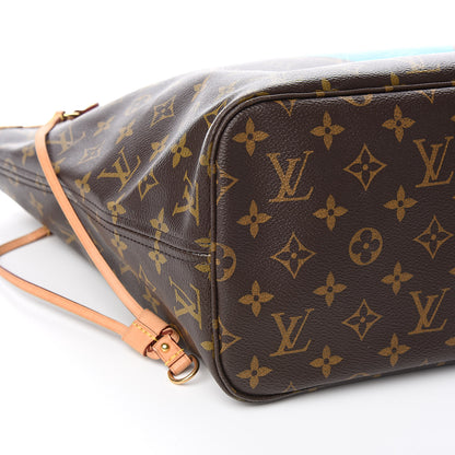 Louis Vuitton Monogram V Neverfull MM Turquoise 8 of 11