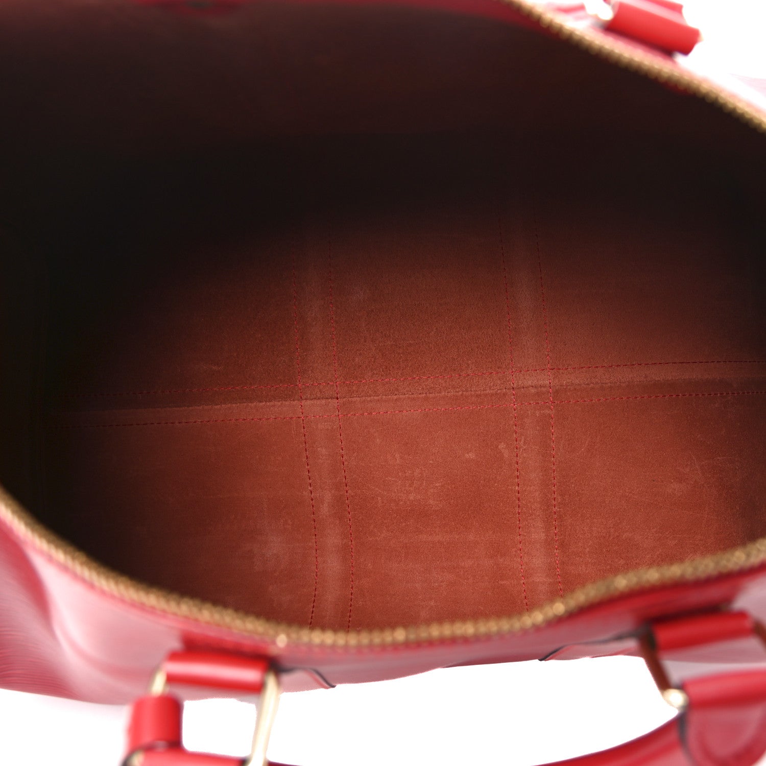Louis Vuitton Epi Keepall 45 Castillan Red 4 of 9