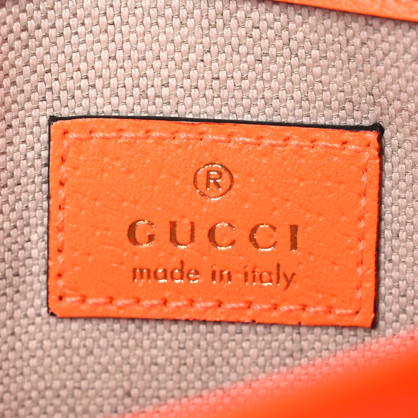 GG Supreme Monogram Web Small Ophidia Belt Bag Beige Ebony Orange