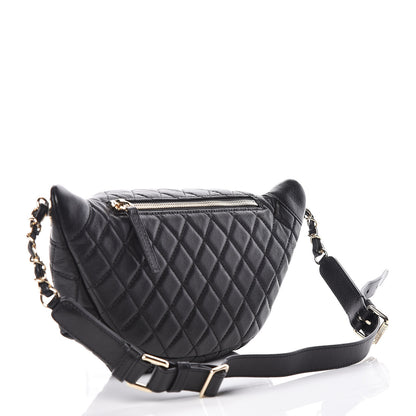 Chanel Calfskin Quilted Belt Me Up Waist Bag Black 3 of 11