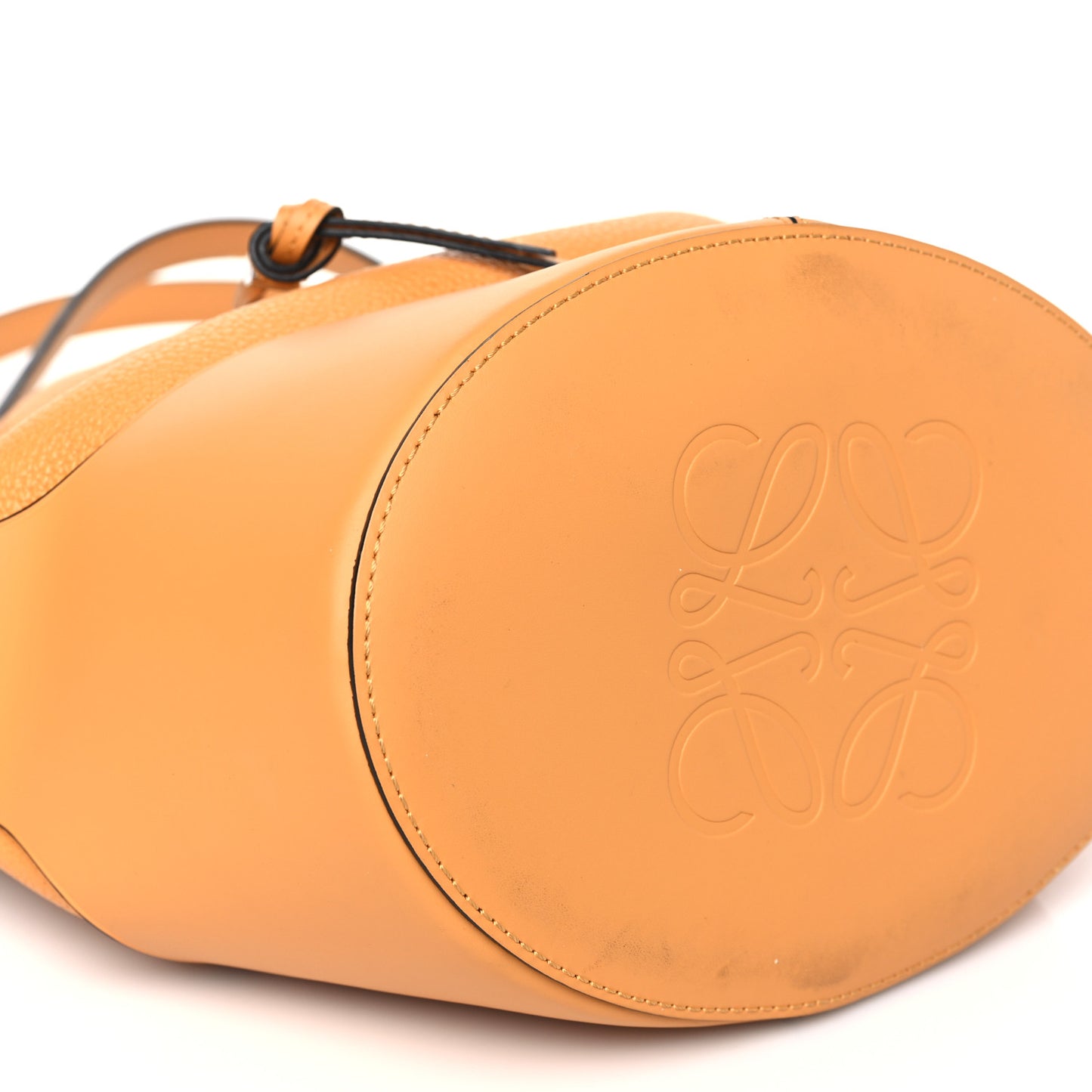 Grained Calfskin Medium Balloon Bag Saffron Yellow